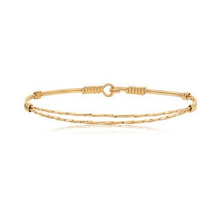 Be True Bracelet - All 14K Gold Artist Wire - Size 7.5