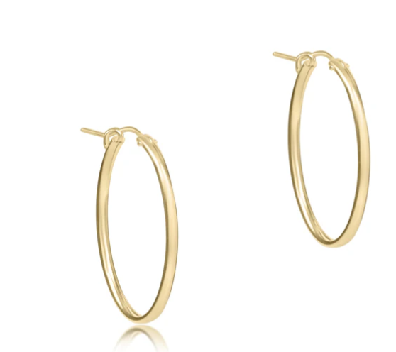 Oval Gold Hoop 1