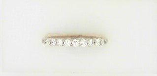 Ladies Platinum Diamond Band With  = 0.33Tw Round G/H SI2 Diamonds Size 7.5