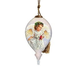 Winter Angel  Hand Painted Orn