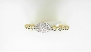 Ladies 14 Karat Yellow Gold Di