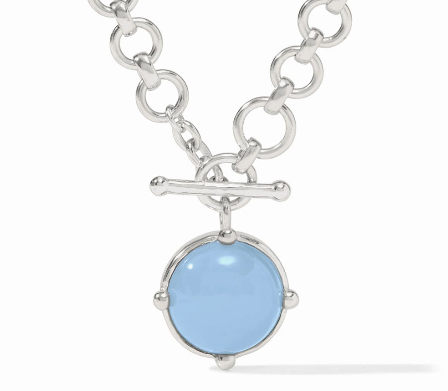 Honeybee Demi Necklace - Chalcedony Blue