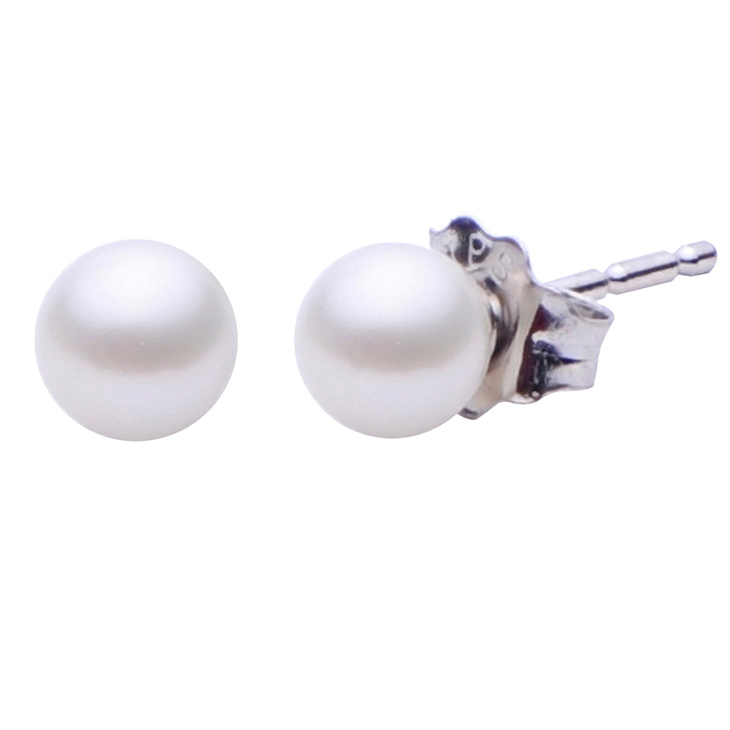 Sterling Silver FWC 7MM Freshwater Pearl Stud Earrings