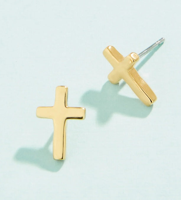 Cross Stud Earrings
