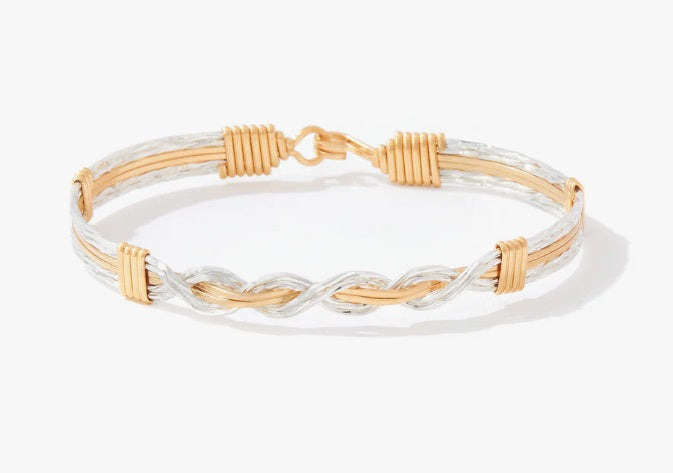 To The Moon And Back - 14 kt Gold Artist Wire & Silver - Size 8.00