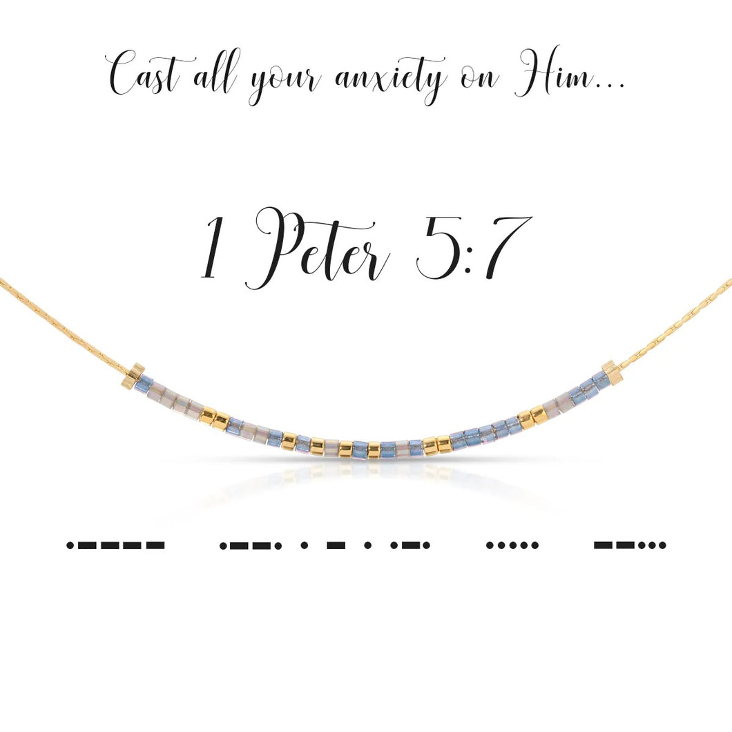 1 Peter 5:7 Necklace