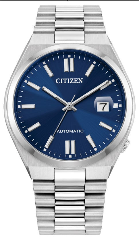 MEN AUTO WR50 SS BRAC BLUE