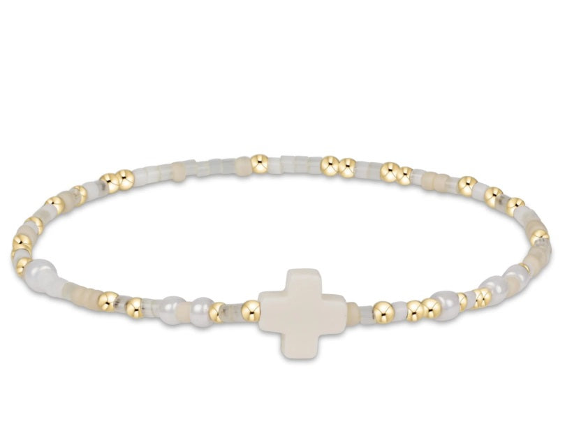 Egirl Hope Unwritten Signature Cross Bracelet - Call Me On My Shellphone