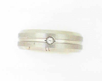 7MM Flat Brushed Cobalt Band w