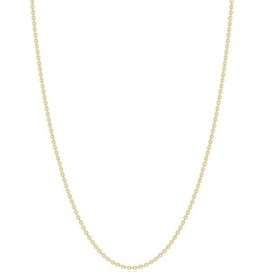 VENUS 1.2mm Chain Gold Plate Over Sterling Silver 16