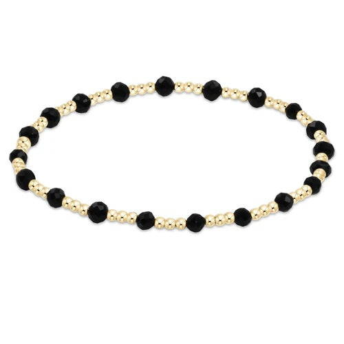 Gemstone Gold Sincerity Black Onyx 3mm Extends