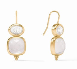 Kaleidoscope Earring Iridescent Clear Crystal