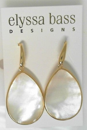 Mother Of Pearl Teardrop Earrings