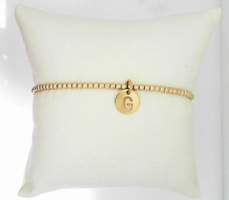 Classic Gold 2mm Respect Small Gold Disc Bracelet- G