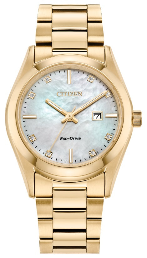 Lad Eco Wr100 Ssg Brac Whte Watch
