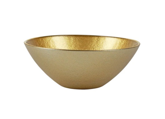 Metallic Glass Gold Small Bowl