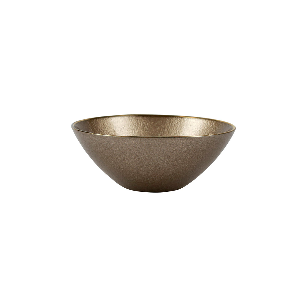 Metallic Glass Fawn Small Bowl